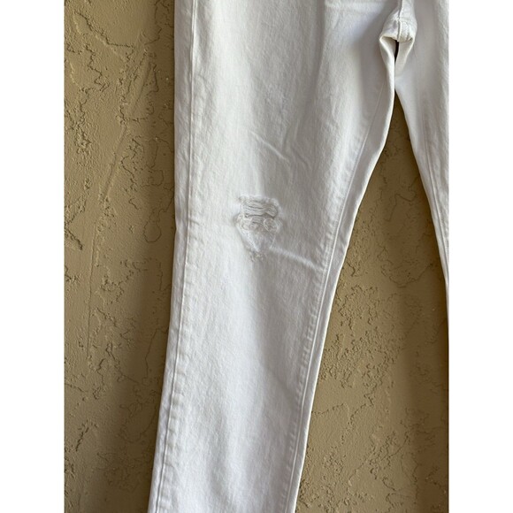 J Crew Sz 28 White Wash Distressed Women’s Mid Rise Jeans Fairy Summer Classic - Picture 4 of 11
